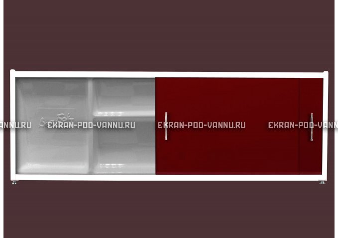 Экран с полочкой - Бордо – купить по цене 6880 руб. в интернет-магазине в городе Липецк картинка 1