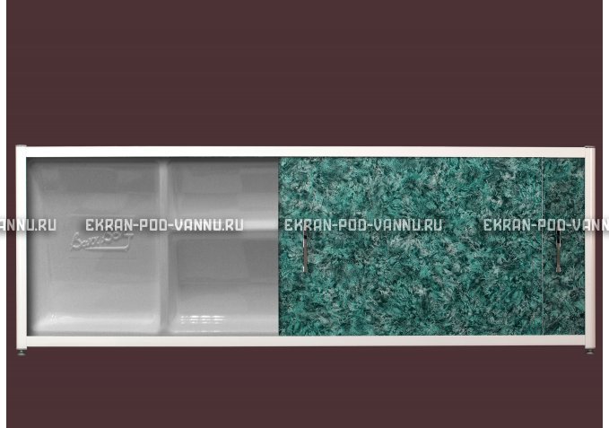 Экран с полкой - Малахит – купить по цене 6280 руб. в интернет-магазине в городе Липецк картинка 1