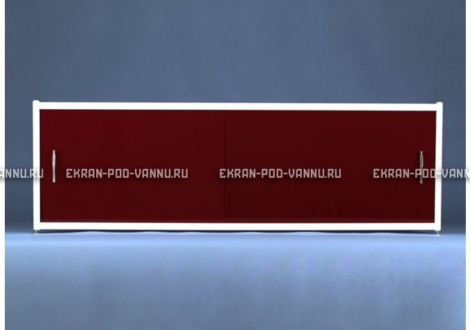 Раздвижной экран EUROPLEX Комфорт бордовый – купить по цене 7150 руб. в интернет-магазине в городе Липецк картинка 1