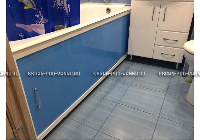 Раздвижной экран EUROPLEX Комфорт голубой – купить по цене 6750 руб. в интернет-магазине в городе Липецк картинка 3