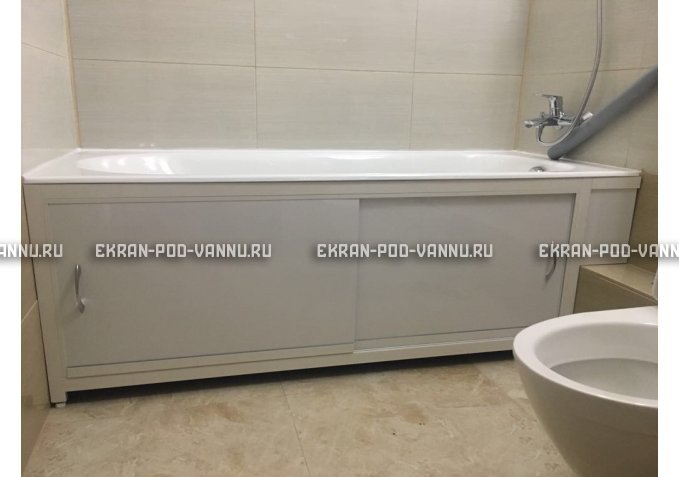 Экран  EUROPLEX Роликс белый с вставкой – купить по цене 10400 руб. в интернет-магазине в городе Липецк картинка 4
