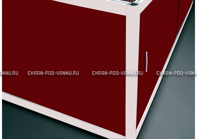 Торцевой экран EUROPLEX Комфорт бордовый – купить по цене 8760 руб. в интернет-магазине в городе Липецк картинка 1