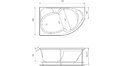 Акриловая ванна Relisan Sofi 170x105 – купить по цене 23480 руб. в интернет-магазине в городе Липецк картинка 17