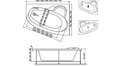 Акриловая ванна Relisan Ariadna 150x110 – купить по цене 24690 руб. в интернет-магазине в городе Липецк картинка 13