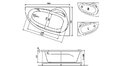 Акриловая ванна Relisan Zoya 150x95 – купить по цене 19230 руб. в интернет-магазине в городе Липецк картинка 13
