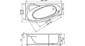 Акриловая ванна 1MarKa Gracia 170x100 – купить по цене 20270 руб. в интернет-магазине в городе Липецк картинка 17