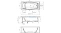 Отрезная ванна 1MarKa Pragmatika 173-155х75 см  – купить по цене 15450 руб. в интернет-магазине в городе Липецк картинка 25