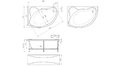 Акриловая ванна 1MarKa Catania 150x100 – купить по цене 17050 руб. в интернет-магазине в городе Липецк картинка 13